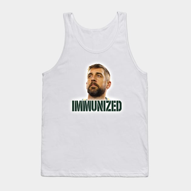 Aaron Rodgers Immunized Tank Top by Sports and Business Merch Store